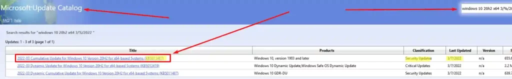 Instalación manual de actualizaciones de Windows.